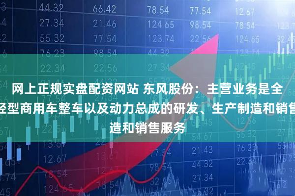 网上正规实盘配资网站 东风股份：主营业务是全系列轻型商用车整车以及动力总成的研发、生产制造和销售服务